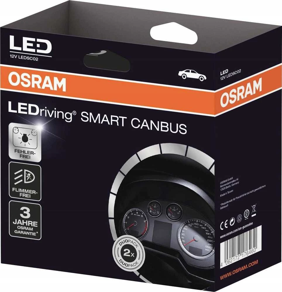 "OSRAM Ledriving Smart Canbus" neapibrėžta jungtis LEDSC02-1-2HFB