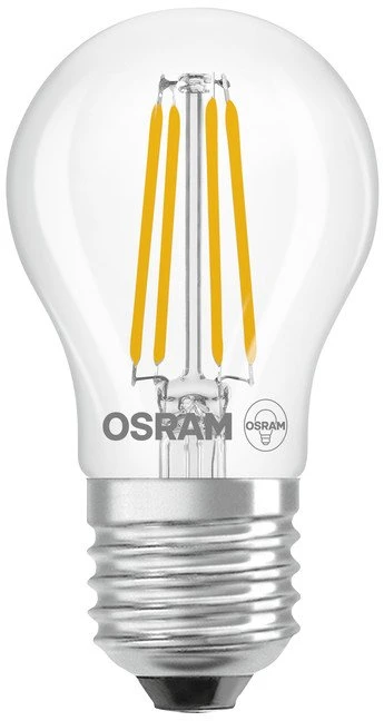 Osram 3,4W LED lemputė RETROFIT CLASSIC P, E27, skaidri, 300°, 2700K