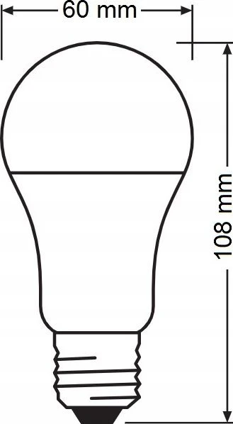 LED lemputė OSRAM, A60, E27, 9 W, 806 lm, 2700 K