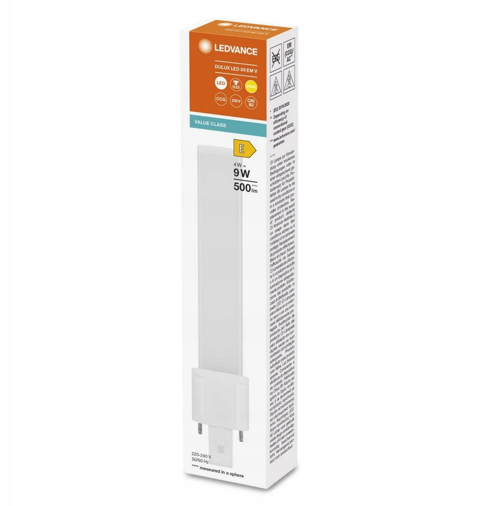 Osram 4W LED lemputė DULUX, G23, baltos matinės sp., 3000K