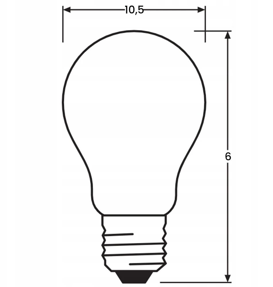 Osram 7,5W LED lemputė CLASSIC A, E27, baltos matinės sp., 4000K, dimeriuojama