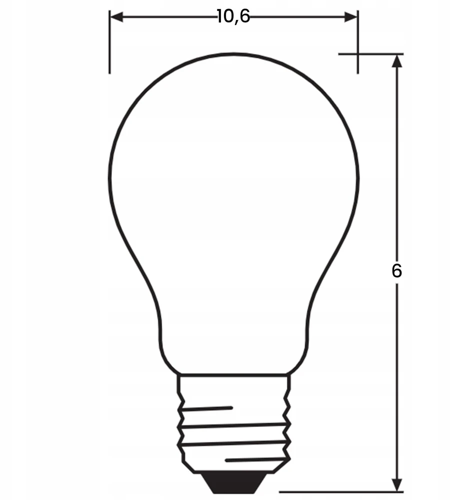 Osram 7W LED lemputė CLASSIC A, E27, baltos matinės sp., 4000K, dimeriuojama