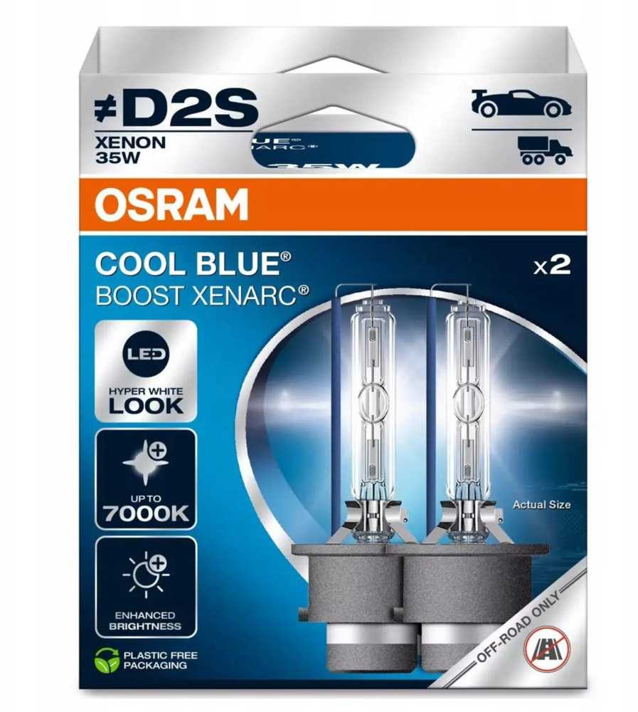 Osram Lemputė (2 vnt. rinkinys) D2S 85V 35W P32D-2 be kelių homologacijos „Cool Mėlyna Boost“ 7000K