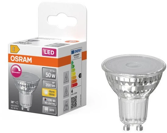 Osram Lemp LED PAR16 3.7W GU10 927 dimeris