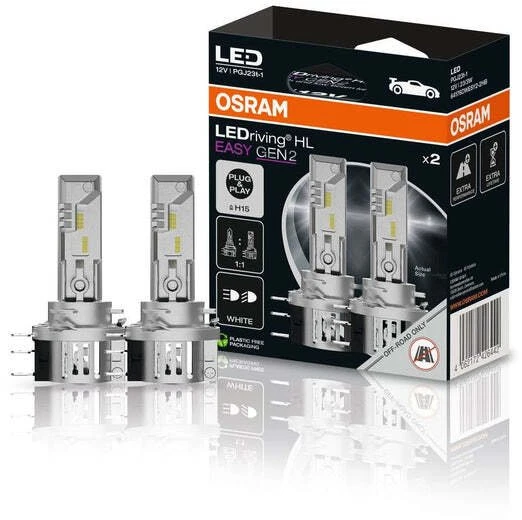Automobilio lemputė Osram, H15, LED, balta, 12 V, 2vnt