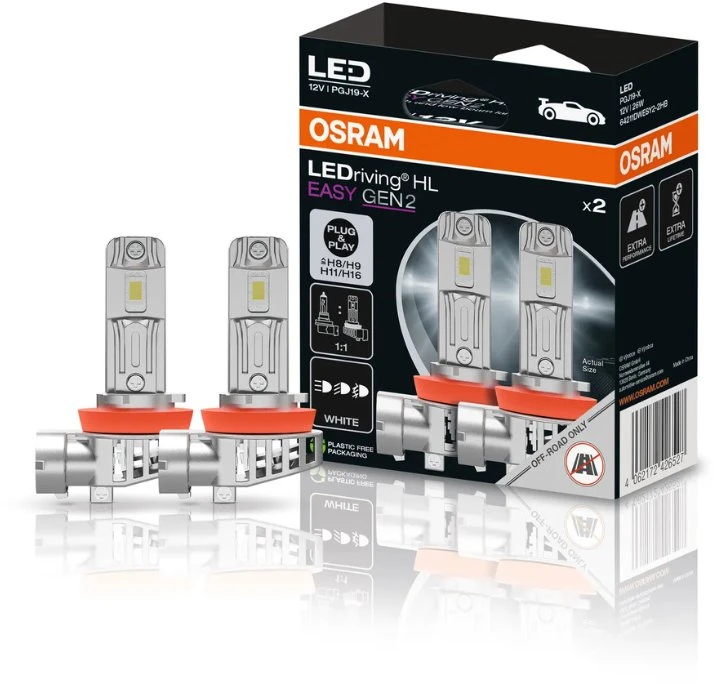Automobilio lemputė Osram, LED, H8/H9/H11/H16 12V 26W 2VNT