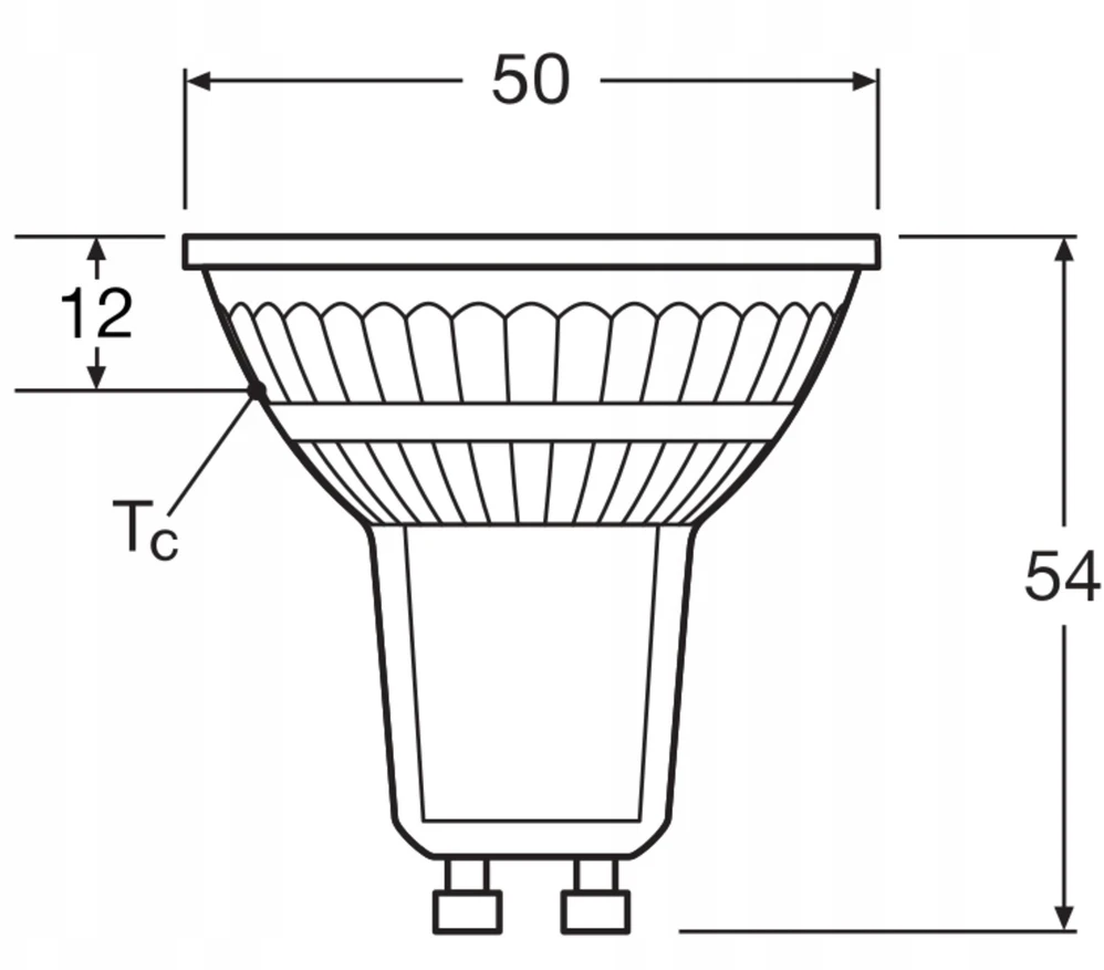 Osram LED Lemputė PAR16, 4.3W, GU10, 827, 1200, 350LM