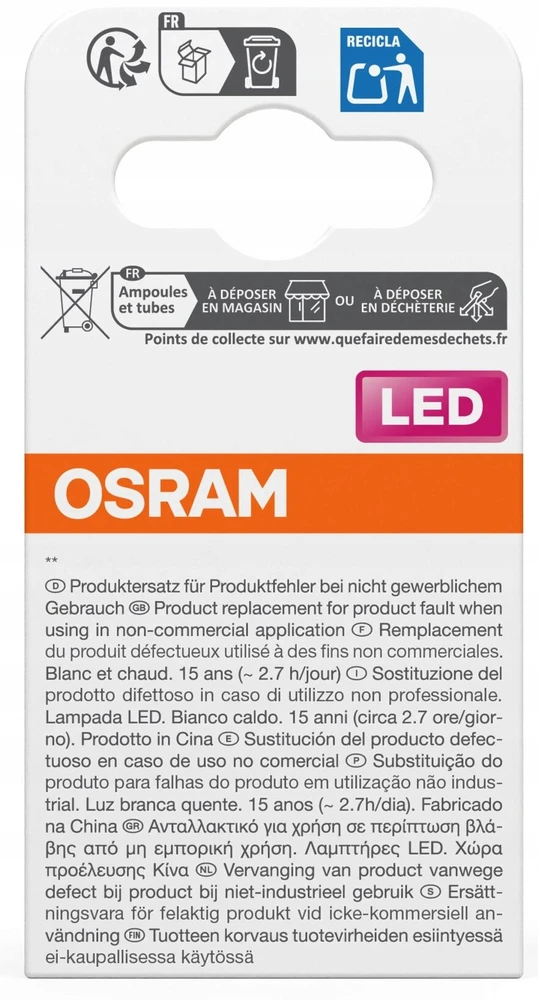 Osram LED Lemputė PAR16, 4.3W, GU10, 827, 1200, 350LM