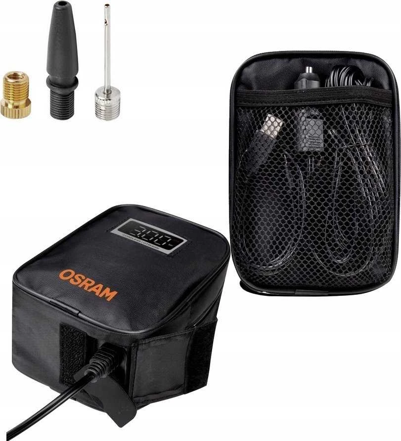 Osram „Carruzzo“ 12 V kompresorius, 8,3 barų – įkraunamas padangų pripūtimo įrenginys su skaitmeniniu apšvietimu