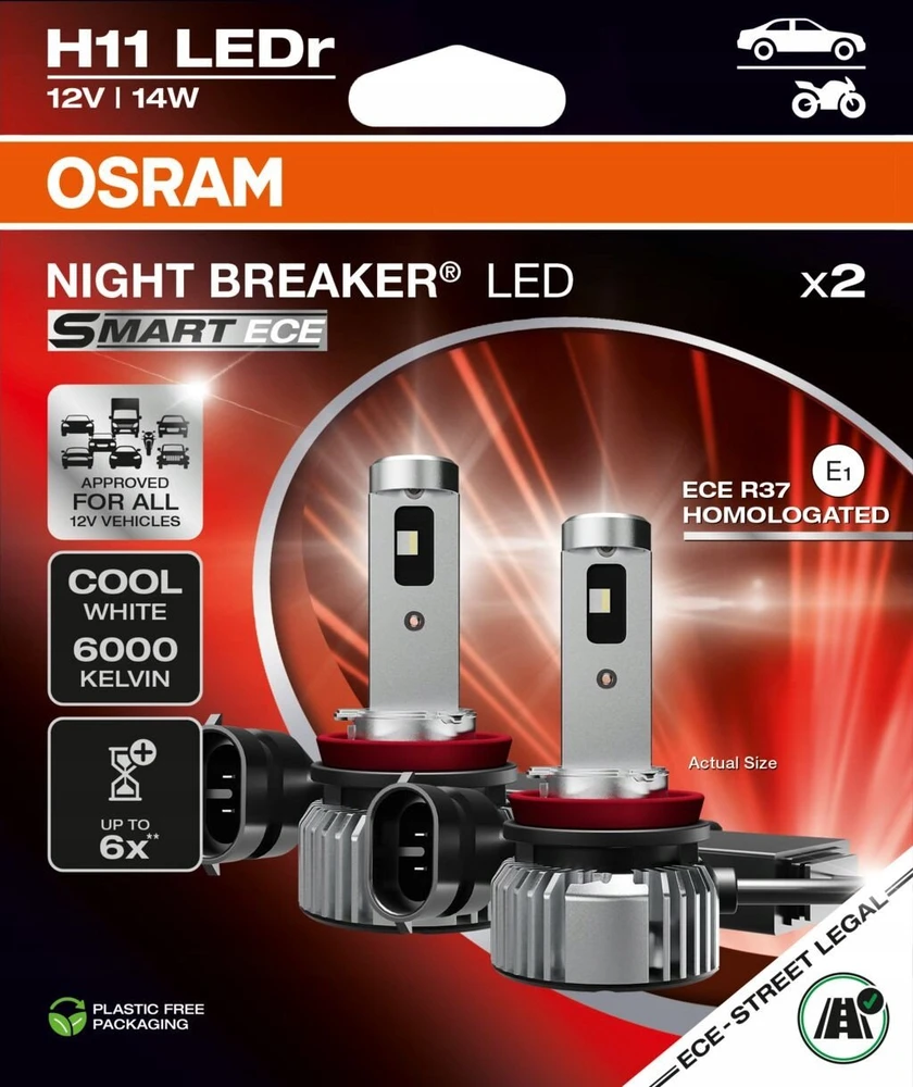 Osram Osram Night Breaker LED Smart H11 ECE godkendt - Sæt