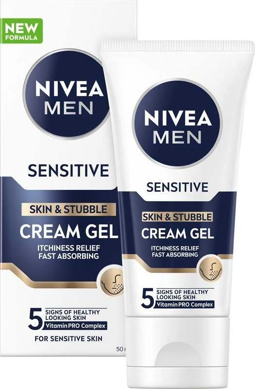 Osram NIVEA MEN Sensitive kreminis gelis veidui ir 3 dienų barzdai 50 ml
