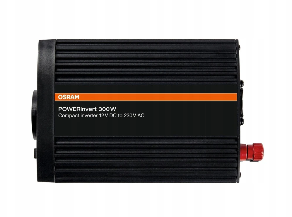 Osram keitiklis OEINVU300, naudingoji galia: 300 W, įėjimo įtampa: 12 V, išėjimo įtampa: 230 V USB - 121x197x53 mm