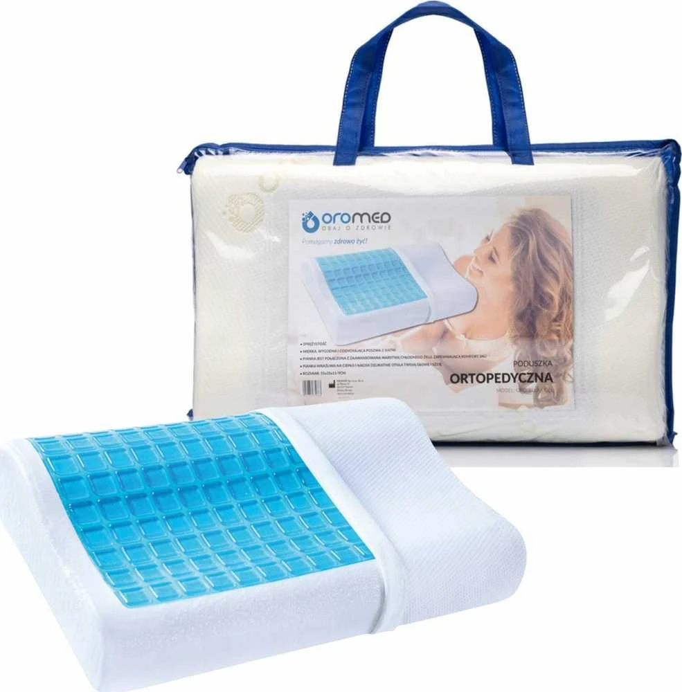 Oro-med Ortopedinė Pagalvė - ORO-RELAX GEL XL Atminties Putų Parama Balta