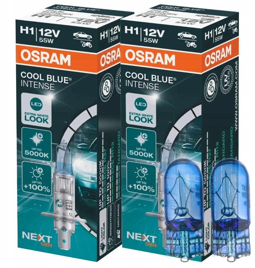 OSRAM automobilinė halogeninė lemputė H1 Cool Mėlyna Intense 12 V 68 W 5000 K 64150CBN