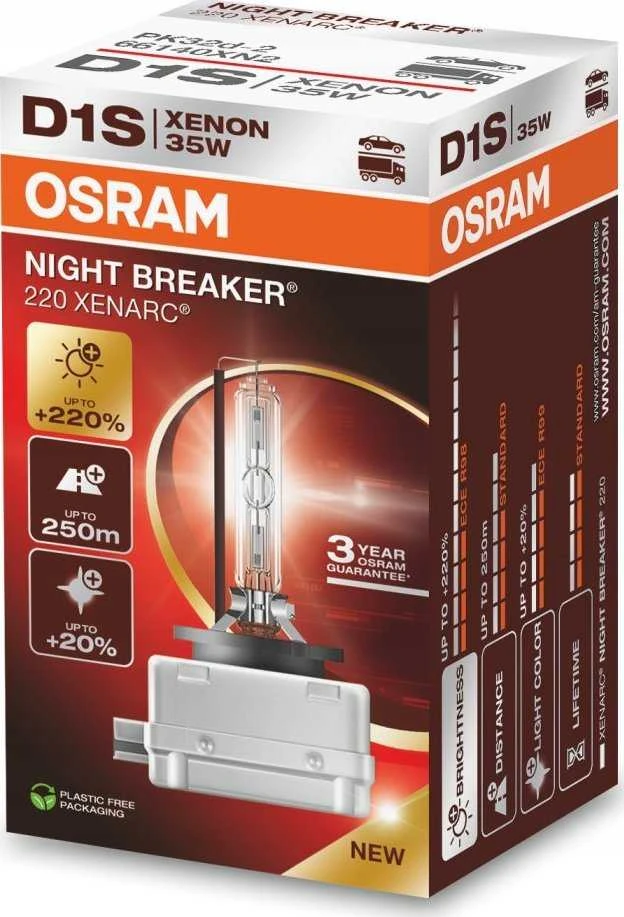 OSRAM D1S XENARC NIGHT BREAKER 220 - 3 metų garantija