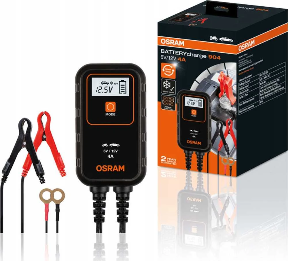 Akumuliatoriaus įkroviklis OSRAM 904, 6–12 V