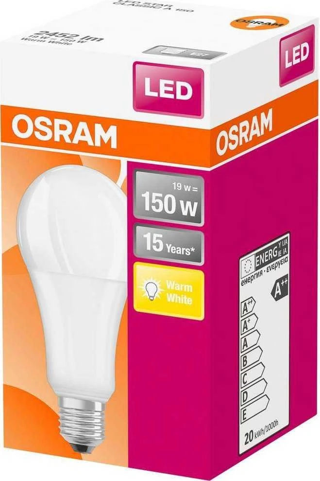 Osram Parathom Classic LED | E27 | 19 W | Šiltas Baltas
