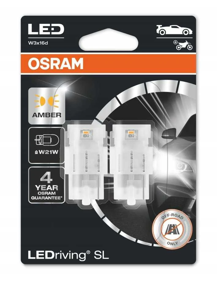 Osram LED W21W 7505DYP-02B pakuotė