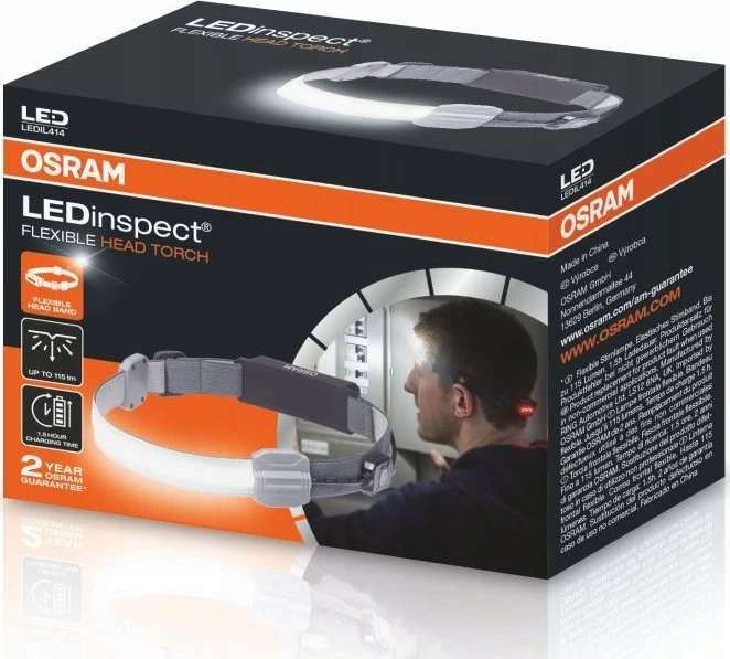 OSRAM ACE Flexible Head Torch, apžiūros lempa ant galvos