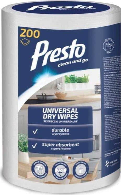 Osram PRESTO sausos universalios servetėlės ritinėlyje, 100 vnt.