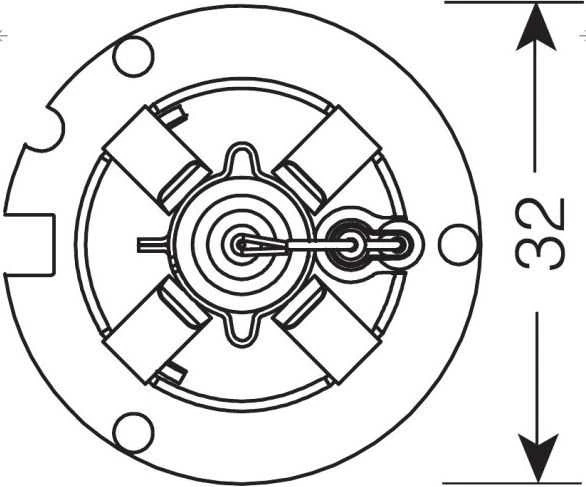 Osram Dujinio išlydžio žibintų lempos XENARC Original 35W P32d-3 D2R