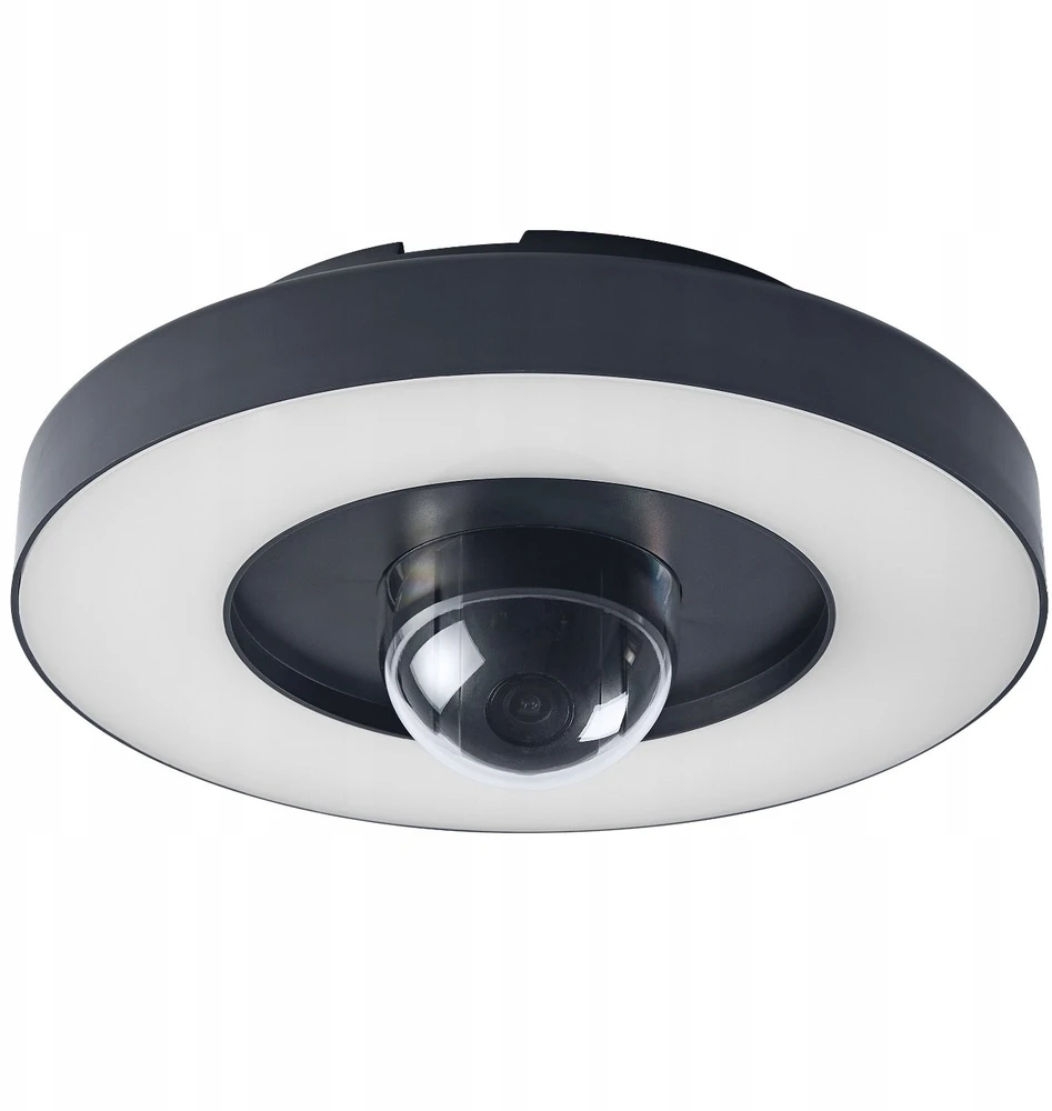 Osram 22W LED paviršinis lauko šviestuvas SMART+, tamsiai pilkas, 3000K, dimeriuojamas, su judesio davikliu ir kamera, IP44