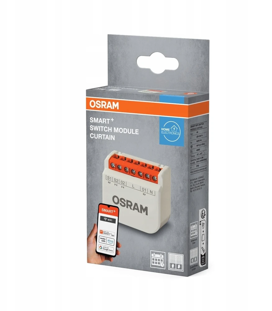 Osram SMART+ WIFI Switch Module Curtain Baltas | Baltas