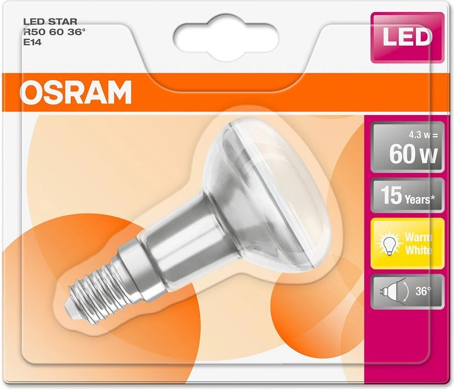 Osram Star, 4.3W, E14, 345lm