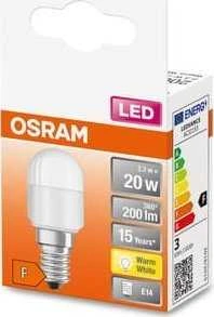 LED lemputė OSRAM, T26, E14, 2,3 W, 200 lm, 2700 K