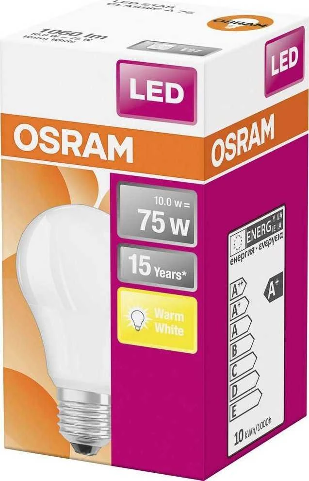 Osram Parathom Classic LED | E27 | 10 W | Šiltas Baltas
