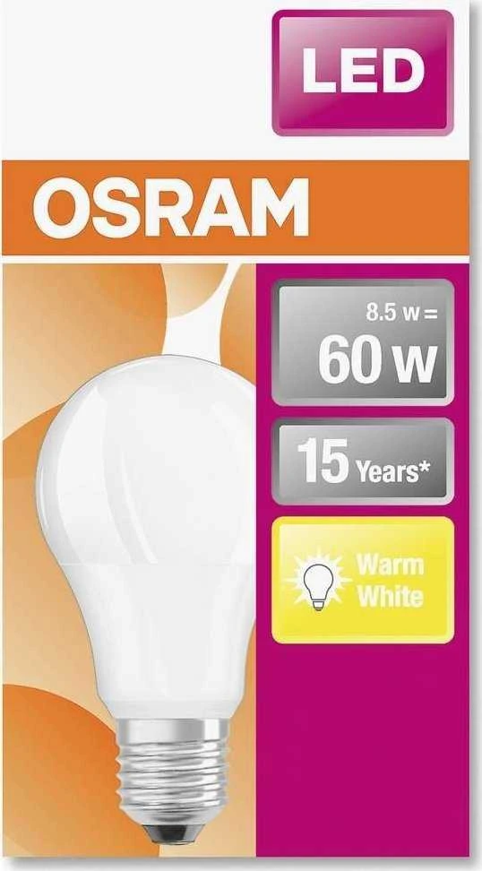 Osram Parathom Classic LED | E27 | 8,5 W | Šiltas Baltas
