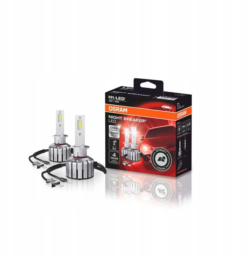 Osram H1 Night Breaker LED lemputės su pakuote