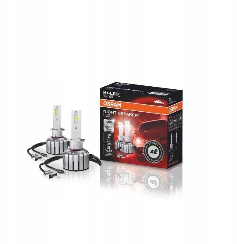 Osram H1 Night Breaker LED lemputės pakuotė su laidais