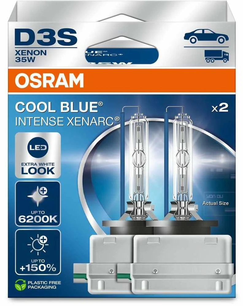 Osram D3S ksenono lempučių komplektas pakuotėje