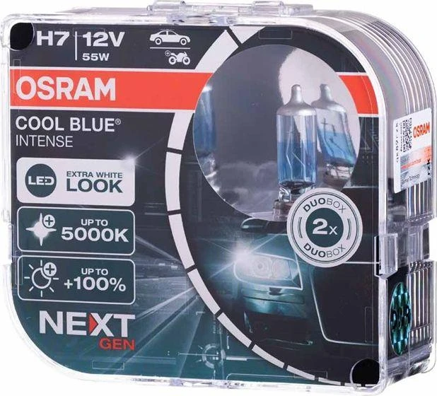 Osram lemputės, H7, COOL Mėlynas Intense,NextGen, 5000K, 55W 64210CBN