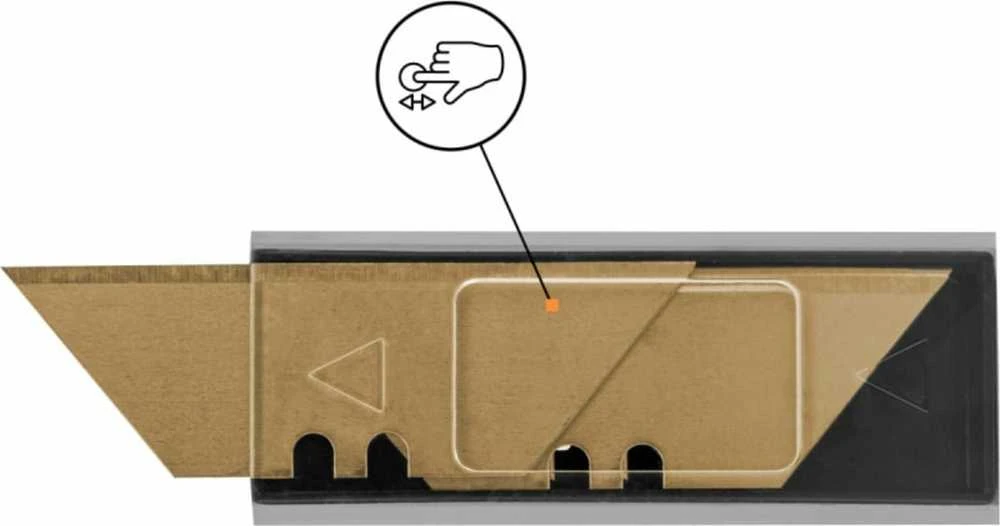TRAPEZOIDAL BLADES DIY-KN1902BG/10B 19 mm BRADAS