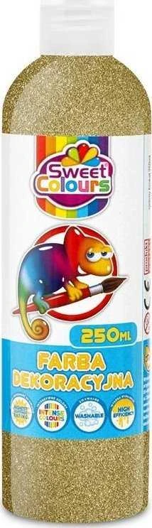 Otocki Sweet Colours Dekoratyviniai blizgučiai dažai, 250 ml, aukso spalvos