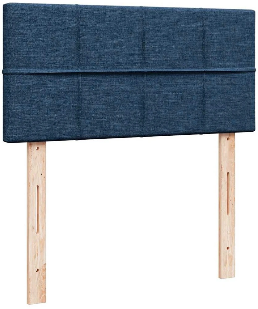 Osmanų lova su čiužiniu ir LED lemputėmis Mėlynas 90x200 cm
