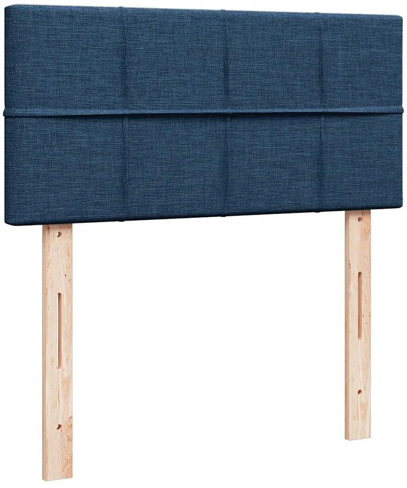 Osmanų lova su čiužiniu ir LED lemputėmis Mėlynas 100x200 cm