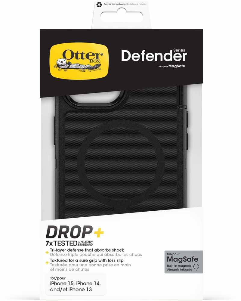 Dėklas OtterBox Defender MagSafe f?r iPhone 17e/16e/15/14/13 - juodas