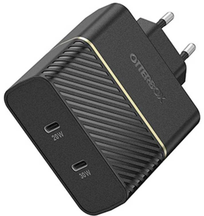 OTTERBOX SIENINIS Įkroviklis 50W USB-C 30W + USB-C 20W Juodas
