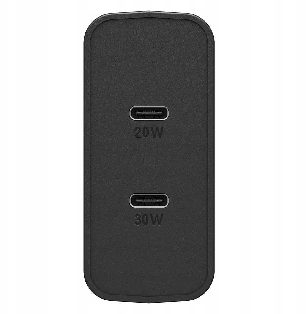 OTTERBOX SIENINIS Įkroviklis 50W USB-C 30W + USB-C 20W Juodas