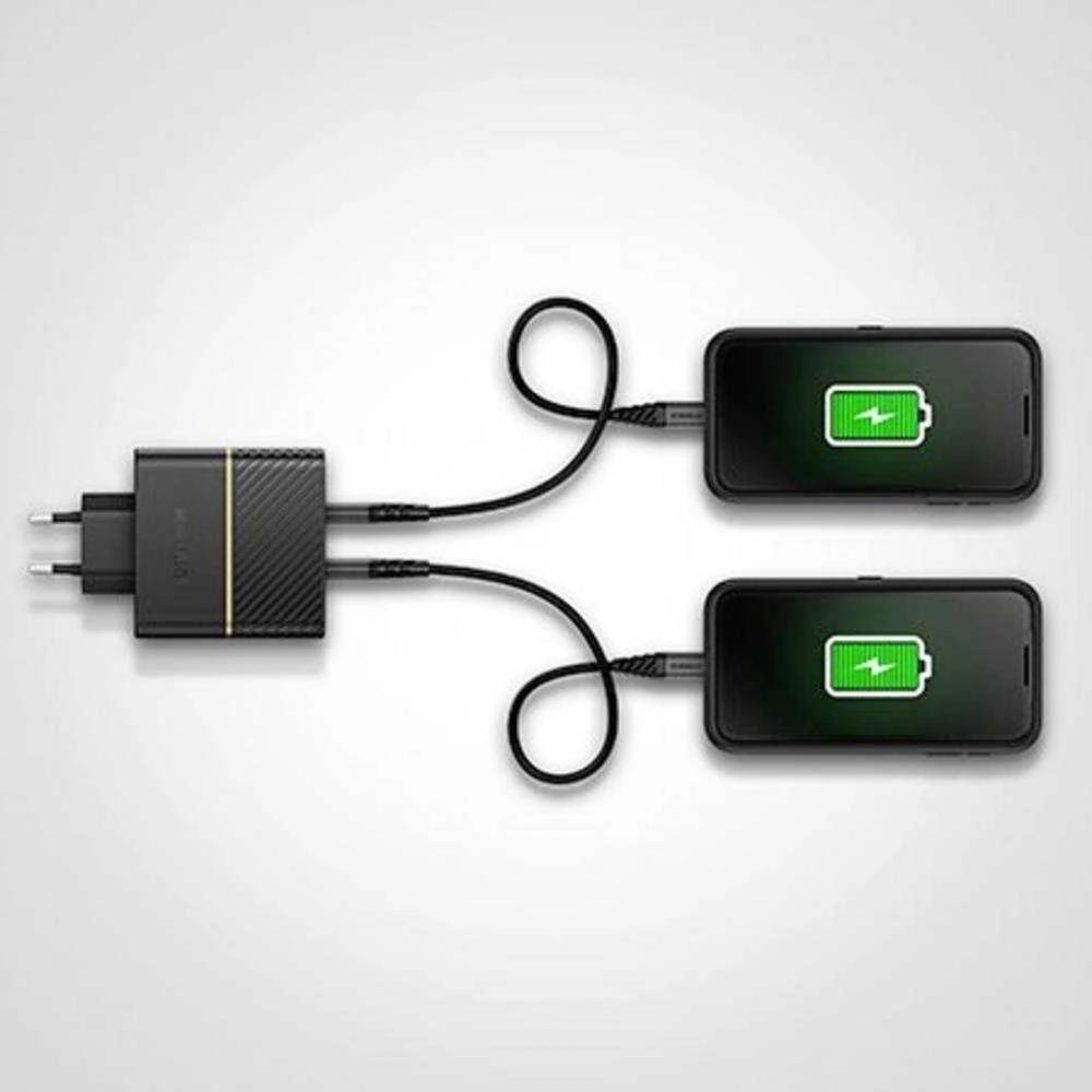 OTTERBOX SIENINIS Įkroviklis 50W USB-C 30W + USB-C 20W Juodas