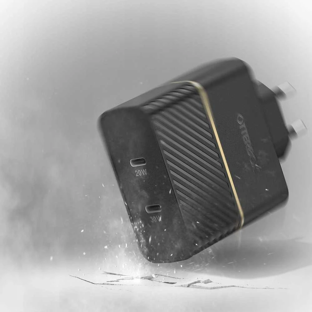 OTTERBOX SIENINIS Įkroviklis 50W USB-C 30W + USB-C 20W Juodas