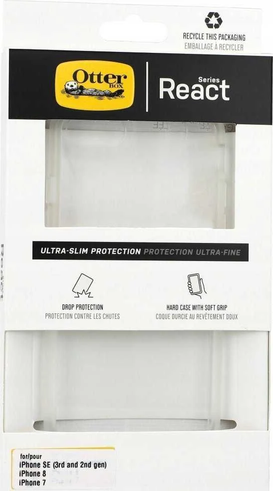 Dėklas OTTERBOX REACT APPLE IPHONE SE 2GEN, 8/7 - CLEAR
