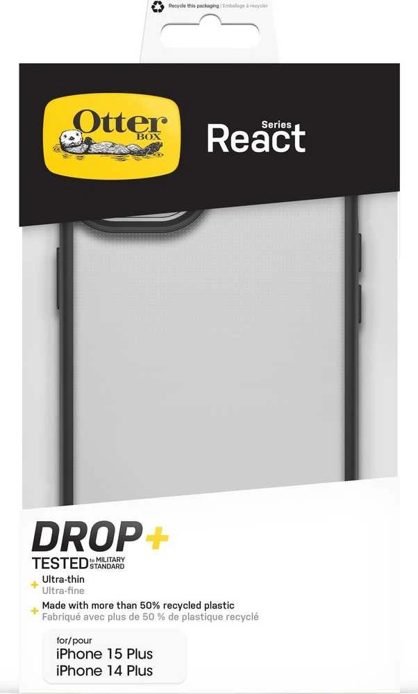 Telefono Dėklas - OtterBox React iPhone 15 Plus/14 Plus Juodas