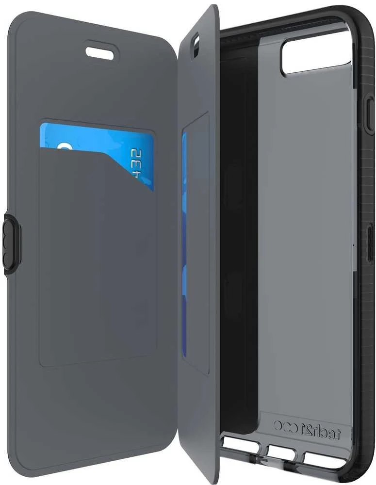 Dėklas Tech 21 Tech21 - Evo Wallet Case for Apple iPhone 7 Plus - Juodas