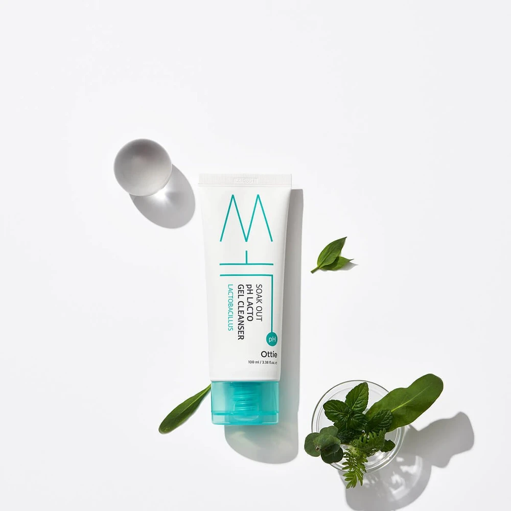 Ottie Soak Out Microbiome valomasis ir drėkinamasis veido gelis, 100 ml