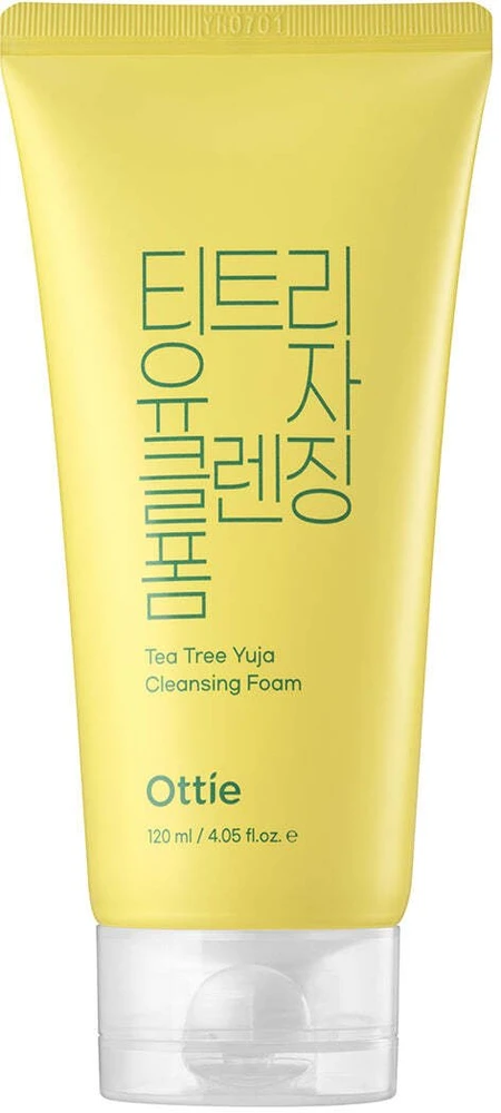Ottie Tea Tree Yuja Eliminates Impurities Cleansing Foam, 120 ml