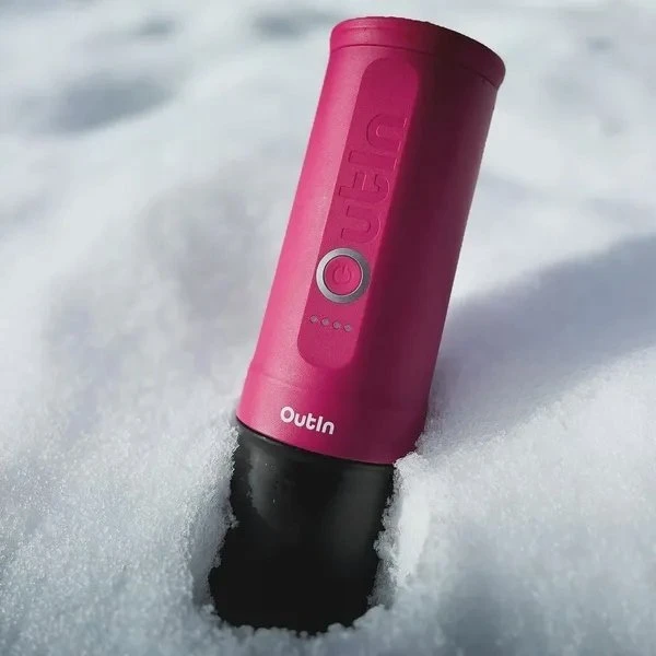 Outin Nano 7500 mAh nešiojamasis kavos virimo aparatas (raudonas)